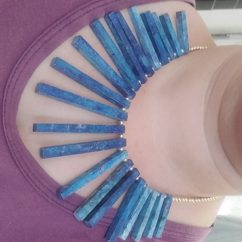 Vintage Stone Statement Necklace - image 4